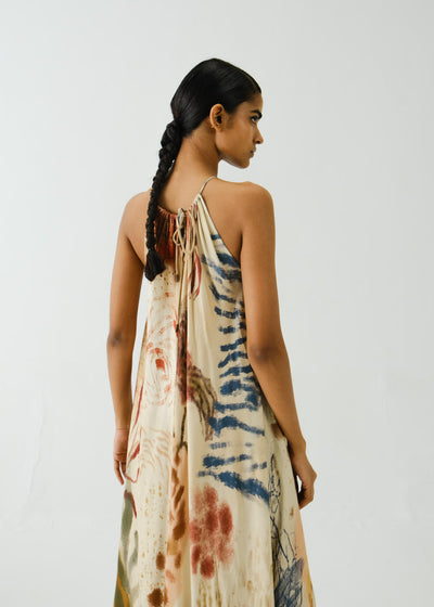 Circle Long Dress-Abstract