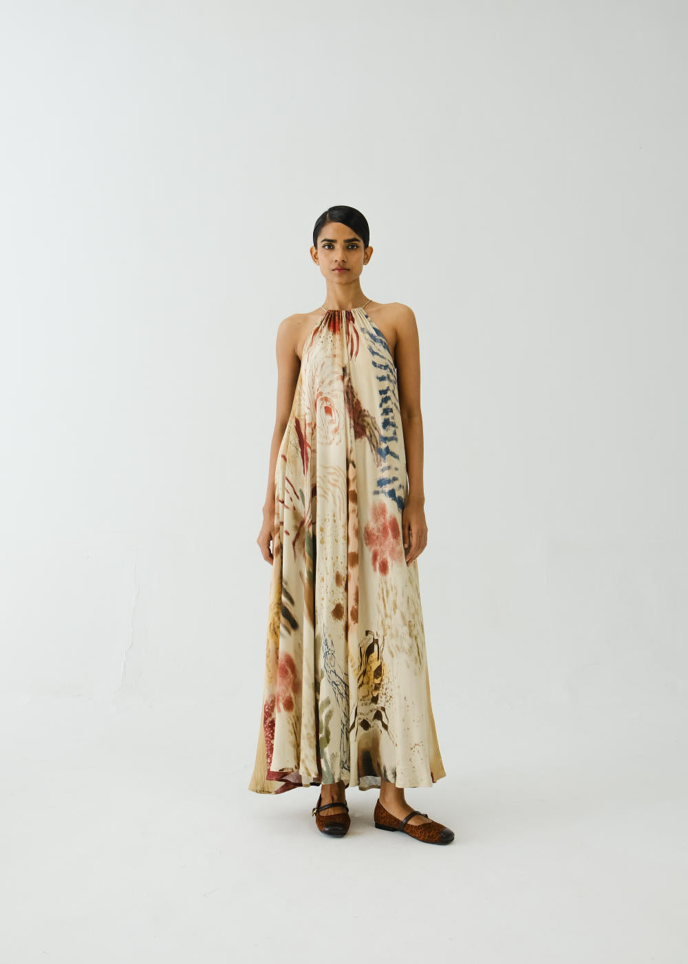 Circle Long Dress-Abstract