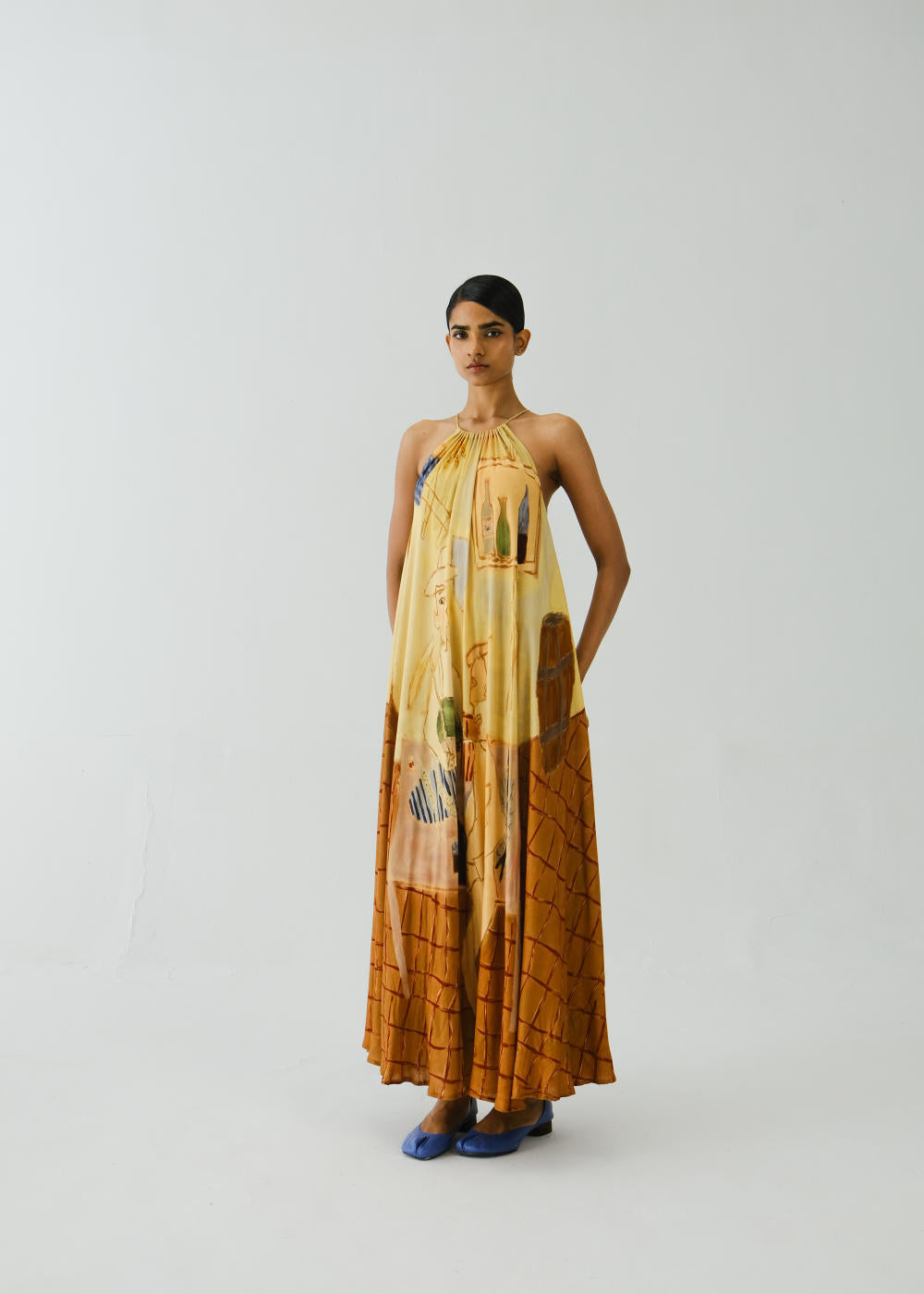 Circle Long Dress-Fisherman