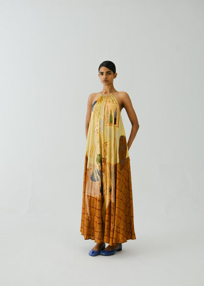 Circle Long Dress-Fisherman