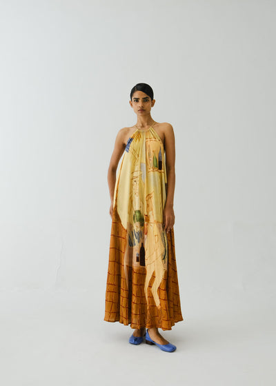 Circle Long Dress-Fisherman