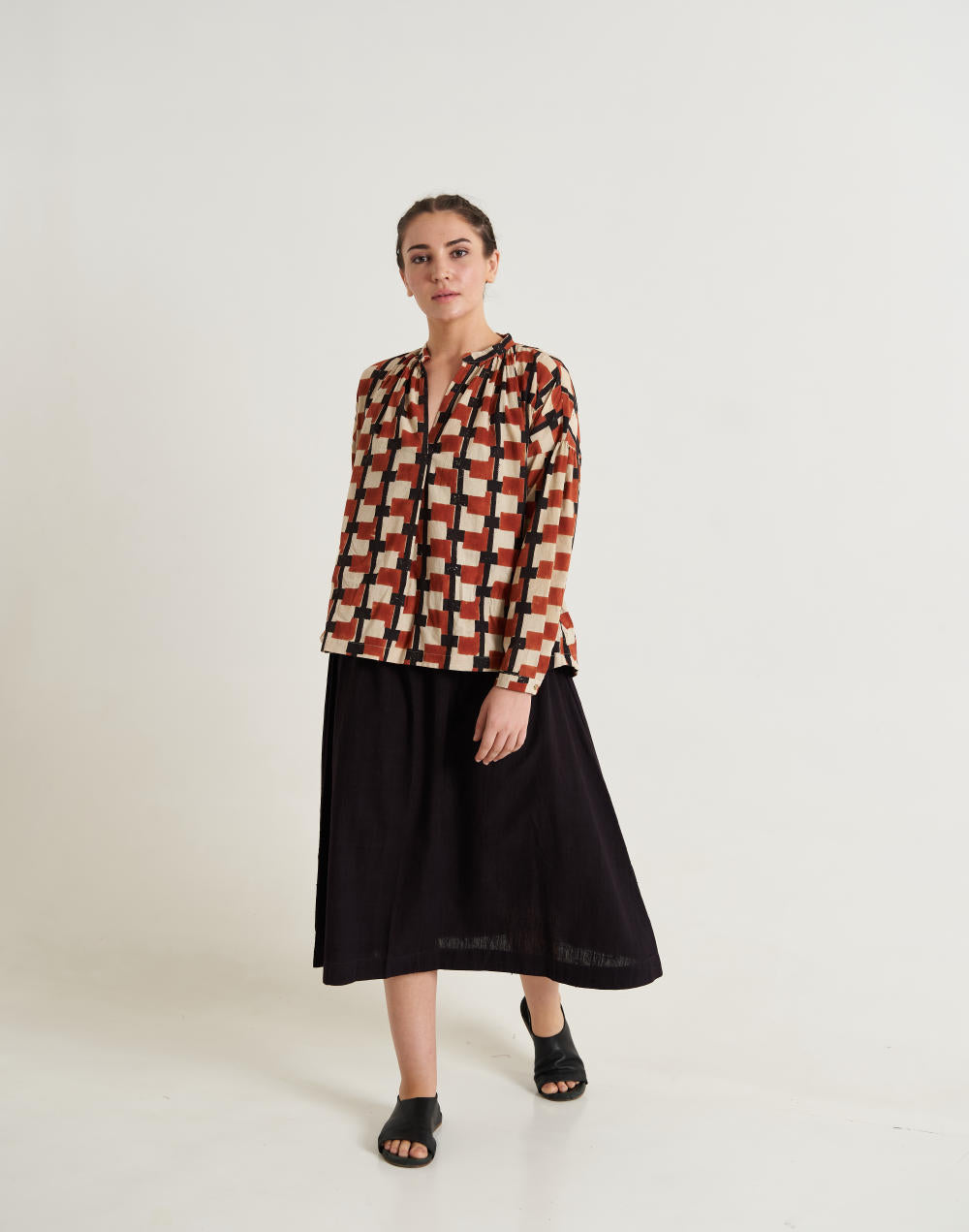 Classic organic black skirt - Black