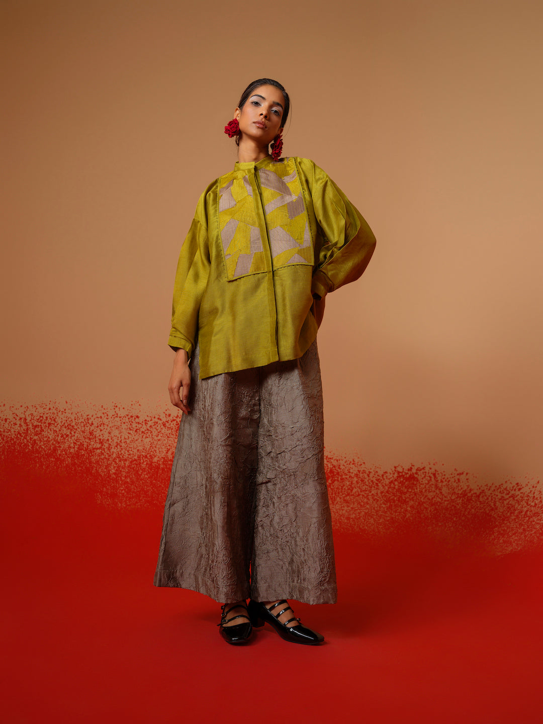Cloud Shirt (Moss Green + Grey)-Ech/Cl/To/MgGr