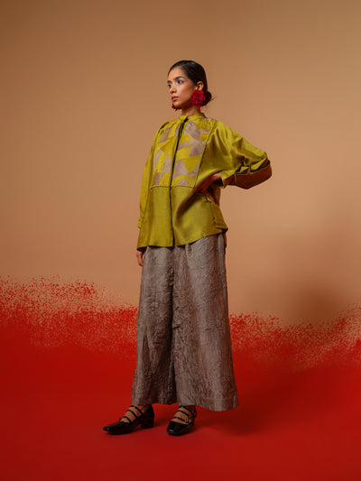 Cloud Shirt (Moss Green + Grey)-Ech/Cl/To/MgGr