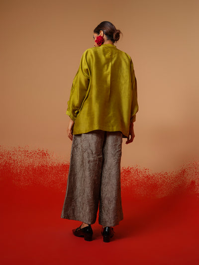 Cloud Shirt (Moss Green + Grey)-Ech/Cl/To/MgGr