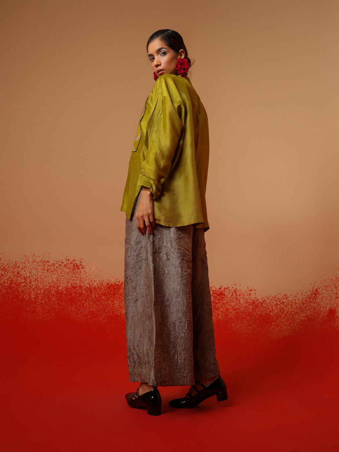 Cloud Shirt (Moss Green + Grey)-Ech/Cl/To/MgGr