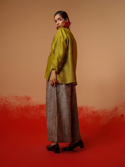 Cloud Shirt (Moss Green + Grey)-Ech/Cl/To/MgGr