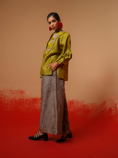 Cloud Shirt (Moss Green + Grey)-Ech/Cl/To/MgGr