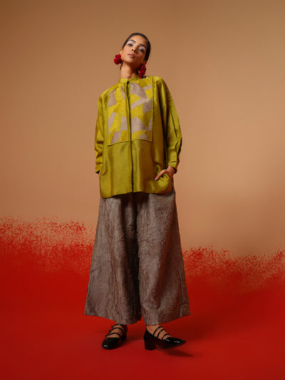 Cloud Shirt (Moss Green + Grey)-Ech/Cl/To/MgGr