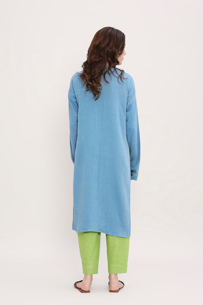 Coco Blue & Green Embroidered Set (2 PCS)