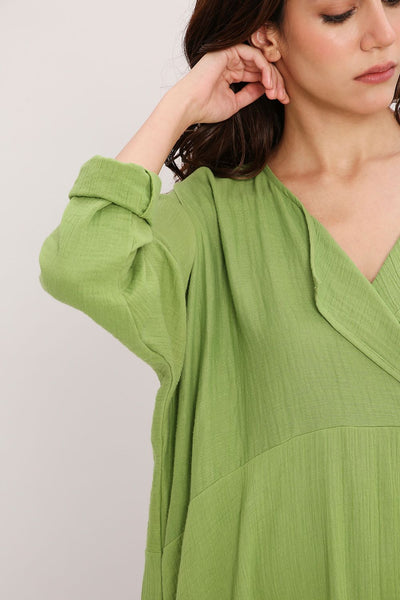 Coco Green Kaftan Tunic Set (2 PCS)