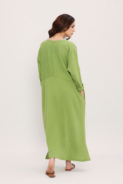 Coco Green Kaftan Tunic Set (2 PCS)