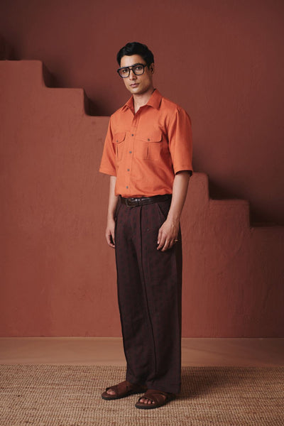 Coffee Buta Co Linen Men's Baggy Pants
