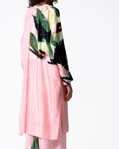 BUD GATHERED DRESS (SILK)