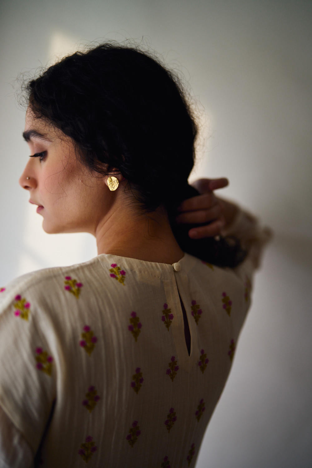 Coral vine kurta set