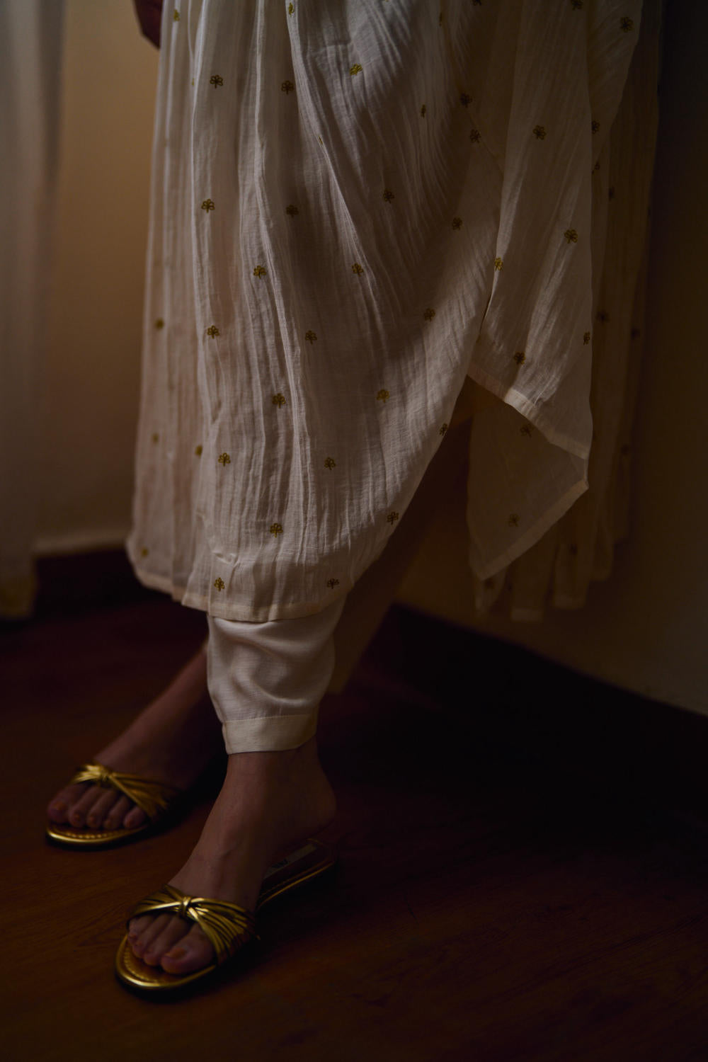 Coral vine kurta set
