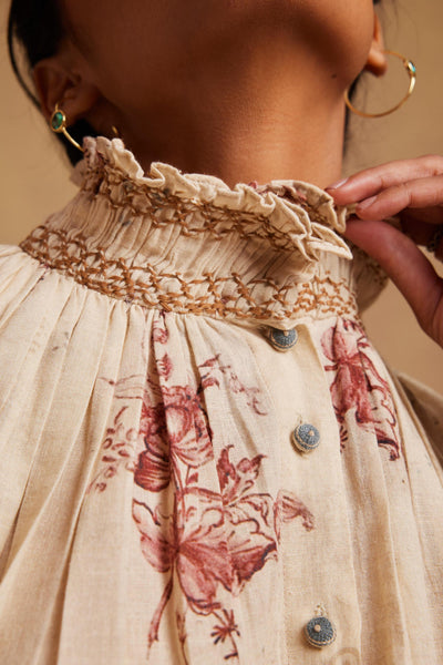 Farmer Set (Top + Skirt)-Peony-Spiral