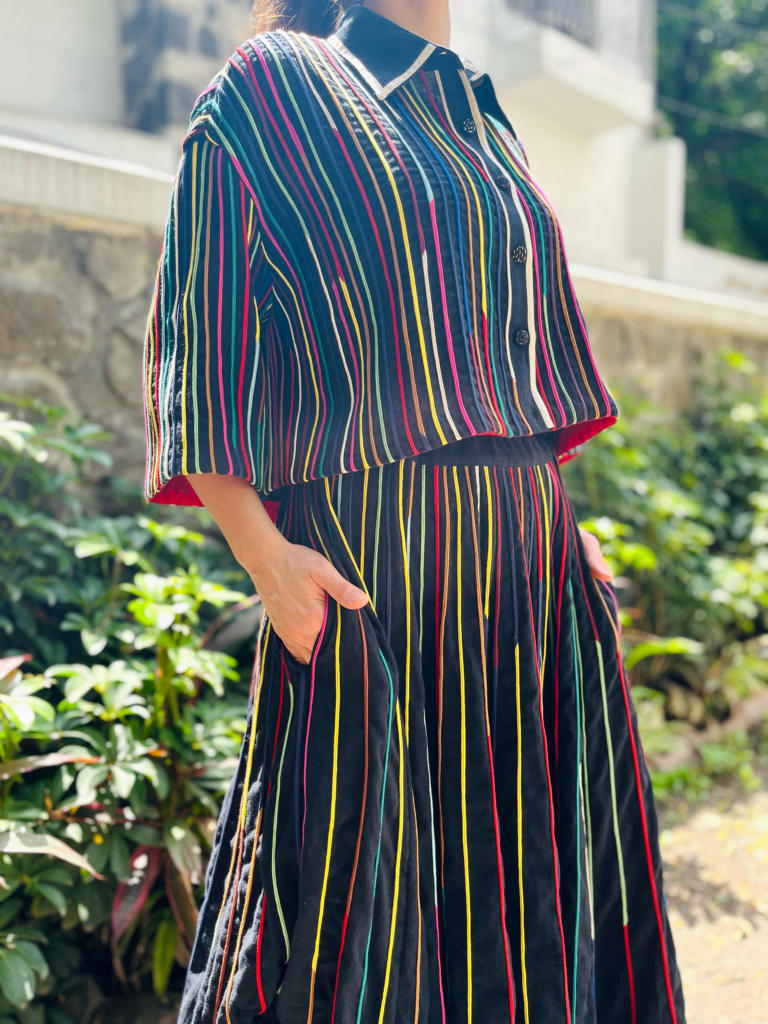 Cord Skirt + Cord Shrey Shirt
