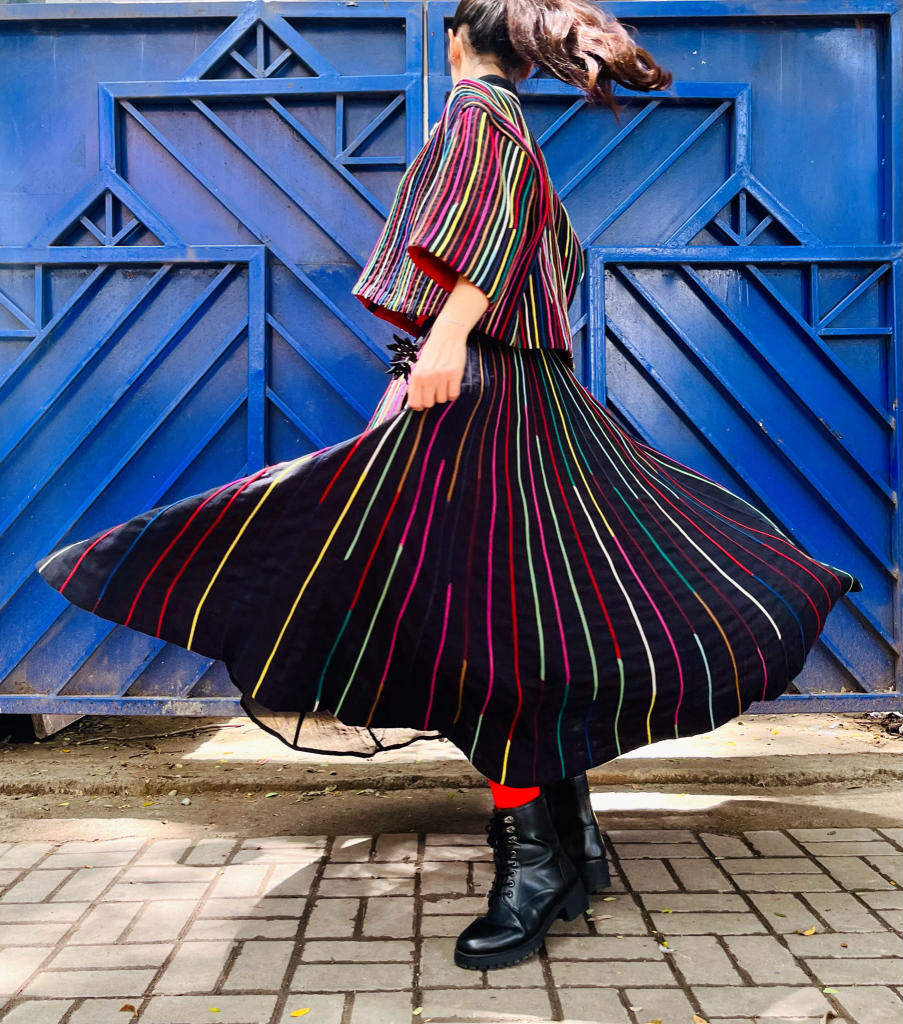 Cord Skirt + Cord Shrey Shirt
