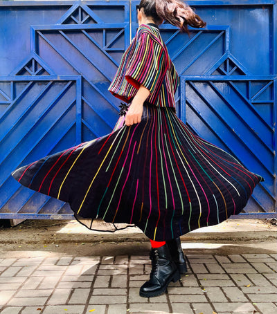 Cord Skirt + Cord Shrey Shirt