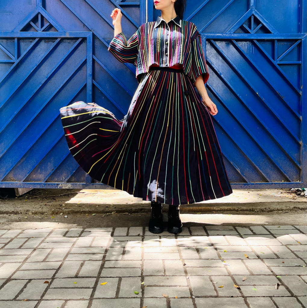 Cord Skirt + Cord Shrey Shirt