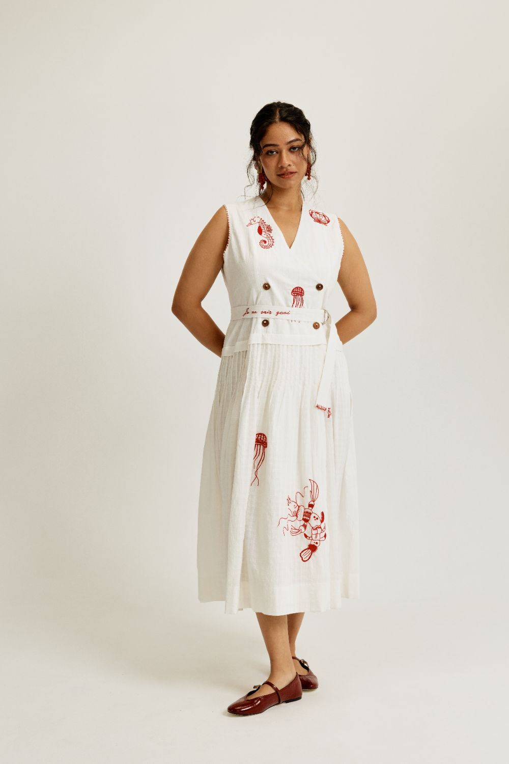 Zena Handwoven Blazer Dress