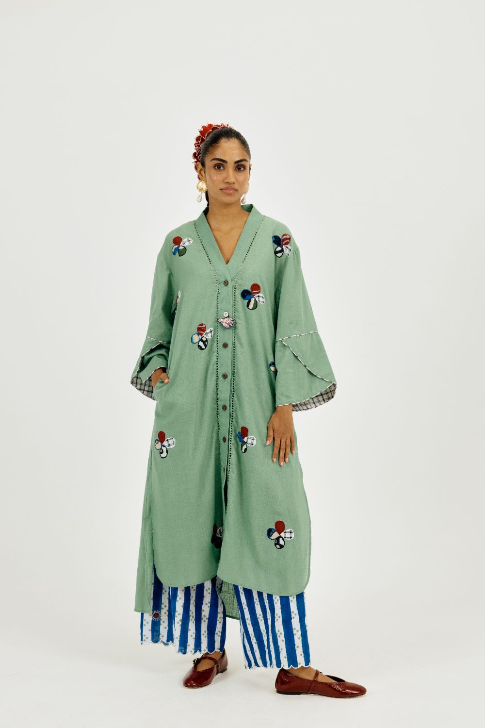Emi Long Tunic- with bird charm