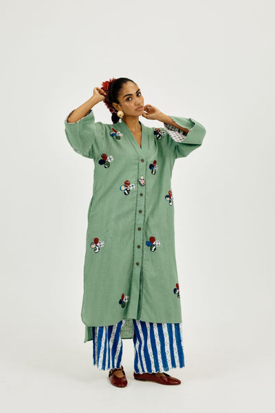 Emi Long Tunic- with bird charm
