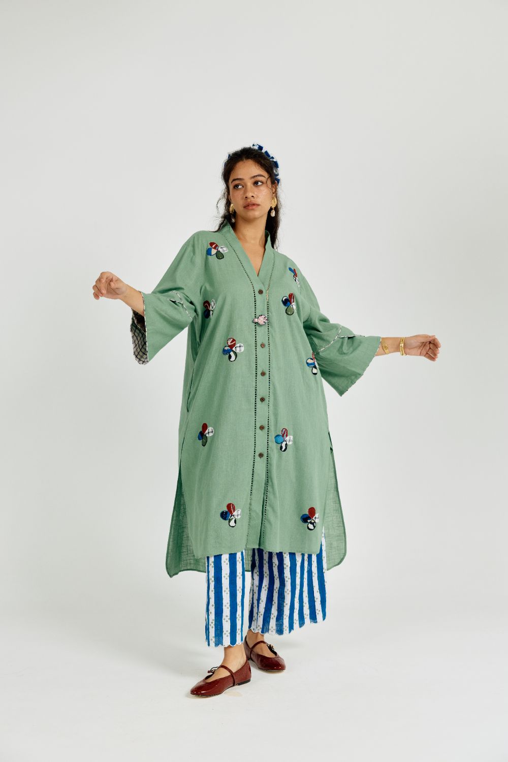 Emi Long Tunic- with bird charm