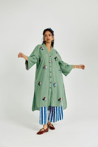 Emi Long Tunic- with bird charm