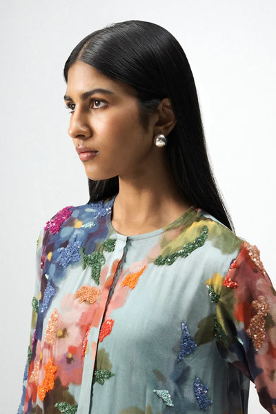 DARLINGTON LONG EMBROIDERED KURTA SET