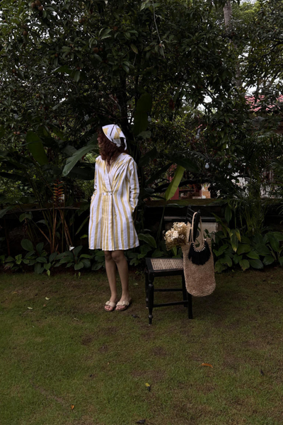 Florence Dress-Yellow Stripes