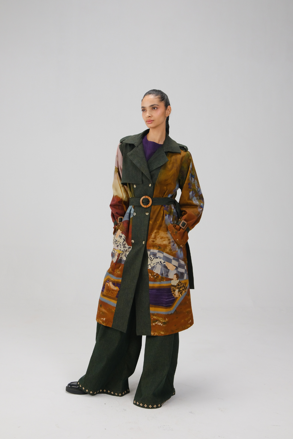 DENIM TRENCH SET-Lakeside