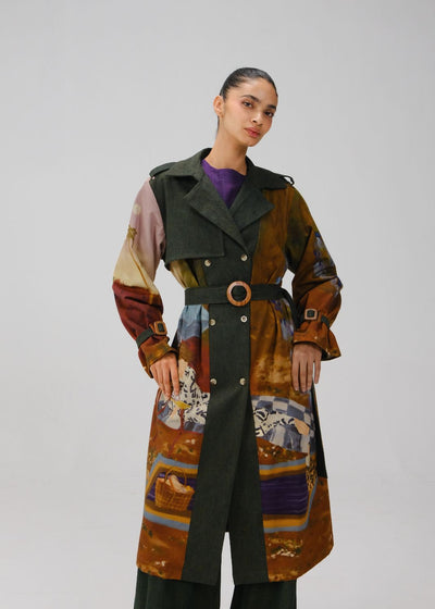 DENIM TRENCH SET-Lakeside