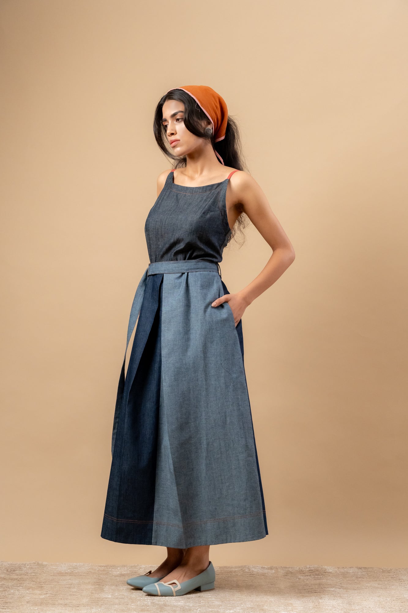 Louisa Upcycled Denim Dress