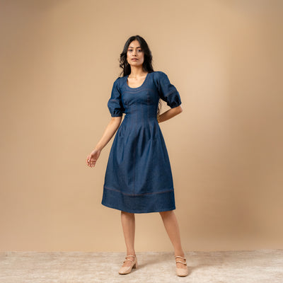 Isabelle Upcycled Denim Dress