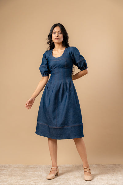Isabelle Upcycled Denim Dress