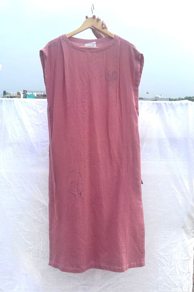 Erna Organic Cotton Dress With Waist Belt