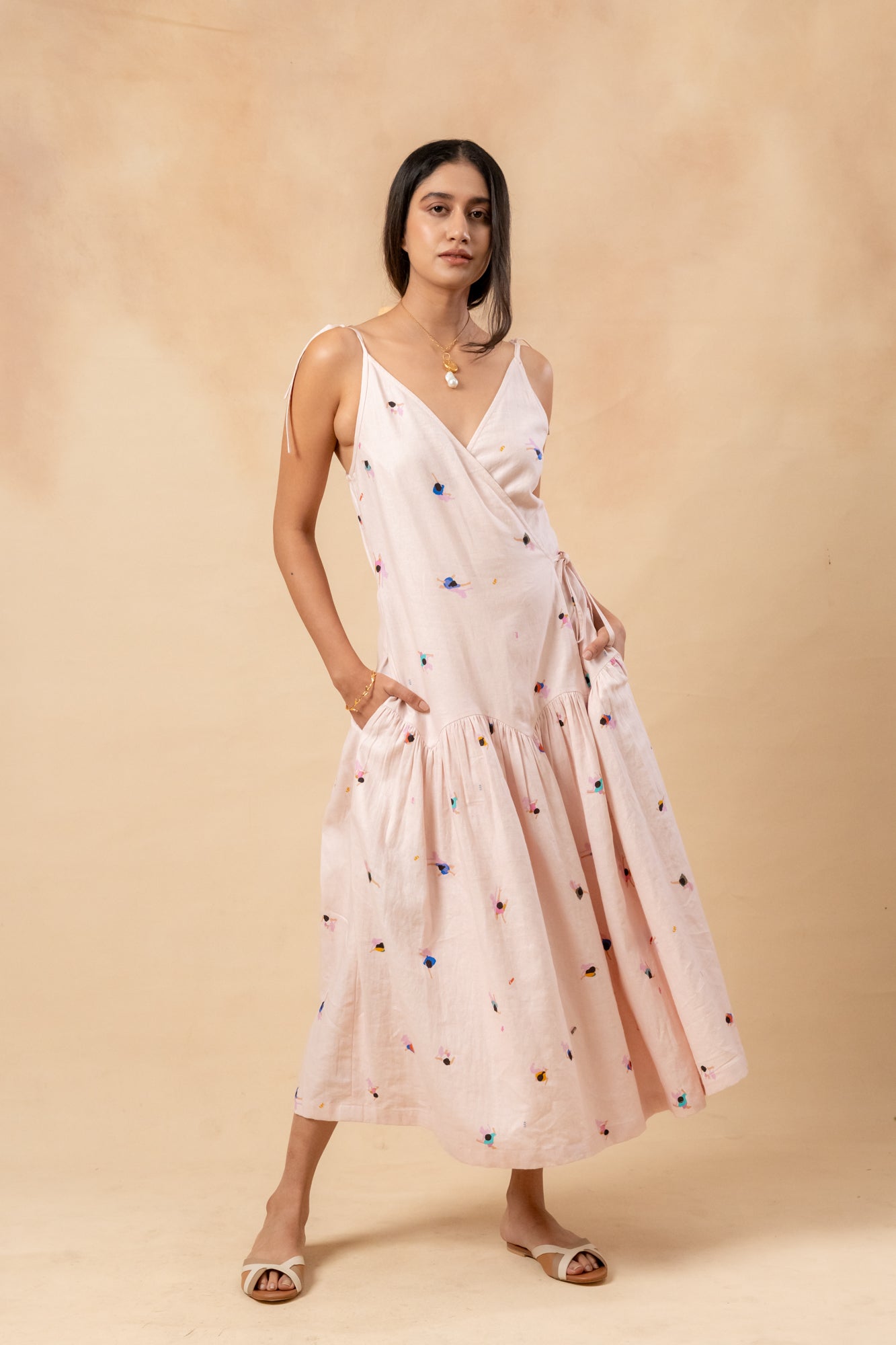 Crayon Wrap Dress