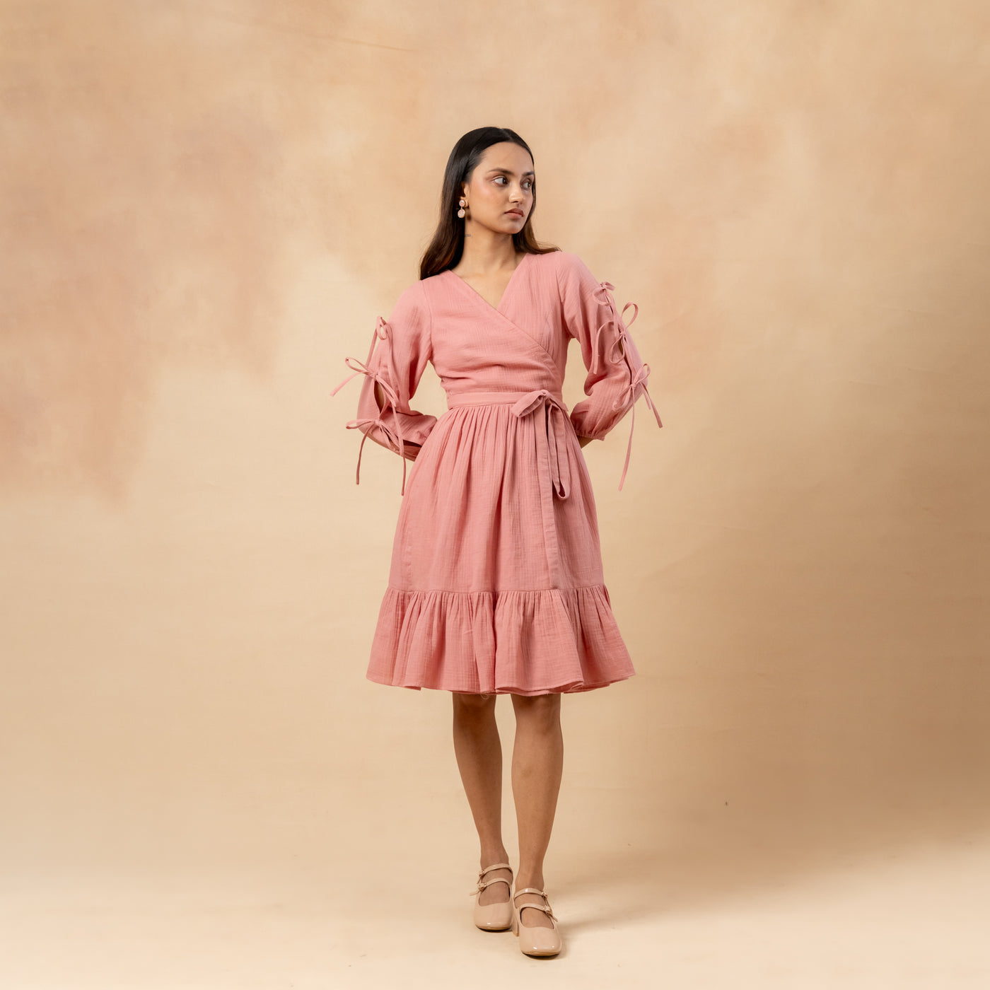 Petal Belted Dress