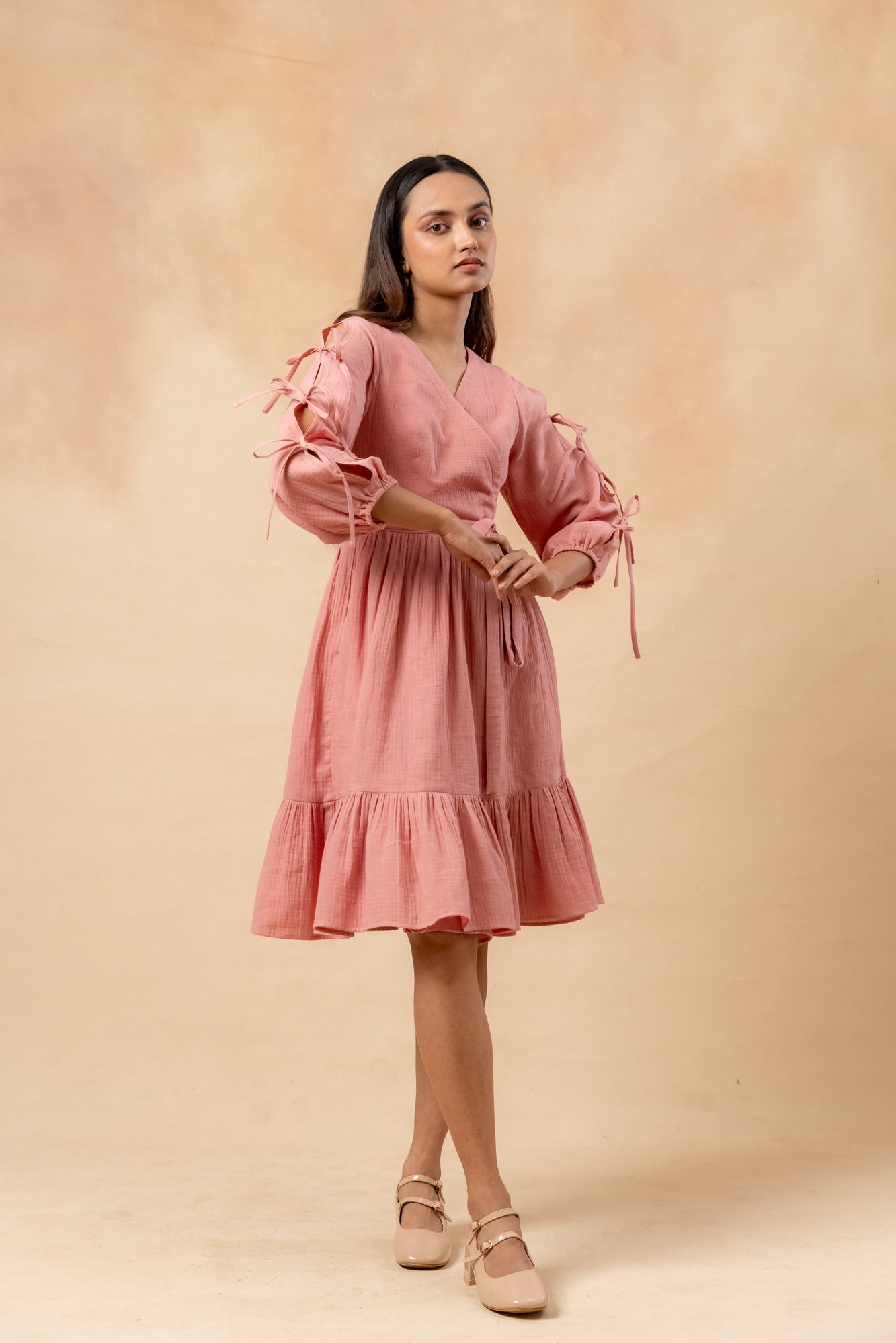 Petal Belted Dress