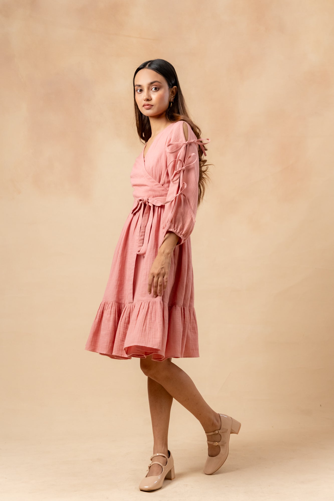 Petal Belted Dress