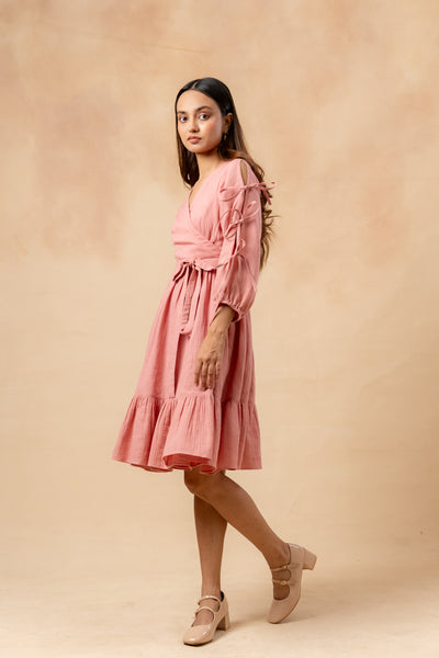 Petal Belted Dress