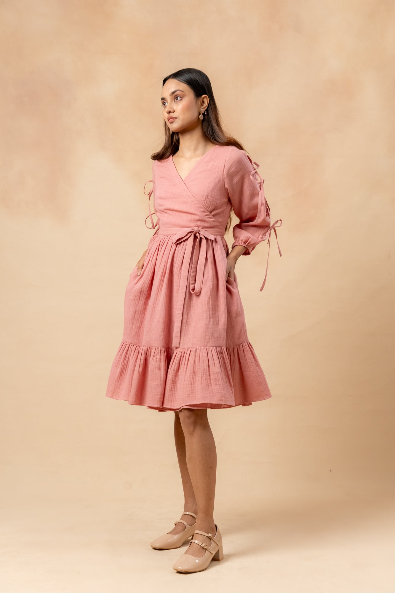 Petal Belted Dress