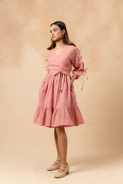 Petal Belted Dress