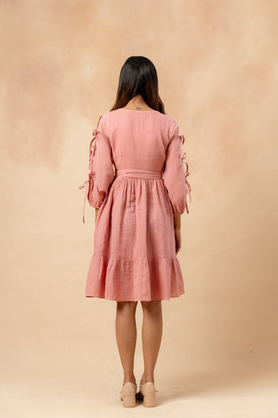 Petal Belted Dress
