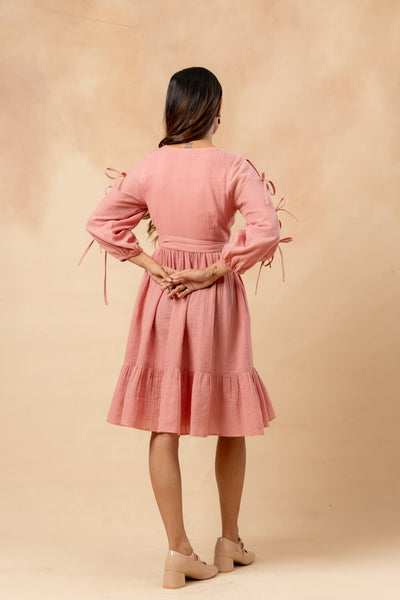 Petal Belted Dress