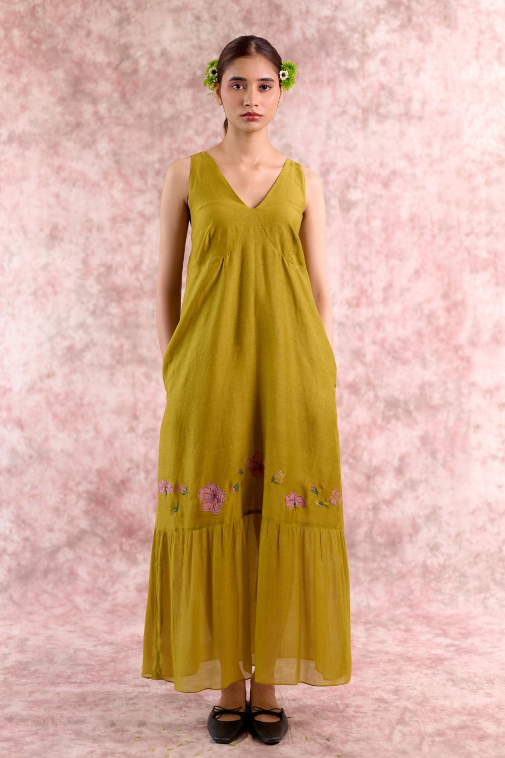 Iris Embroidered Dress