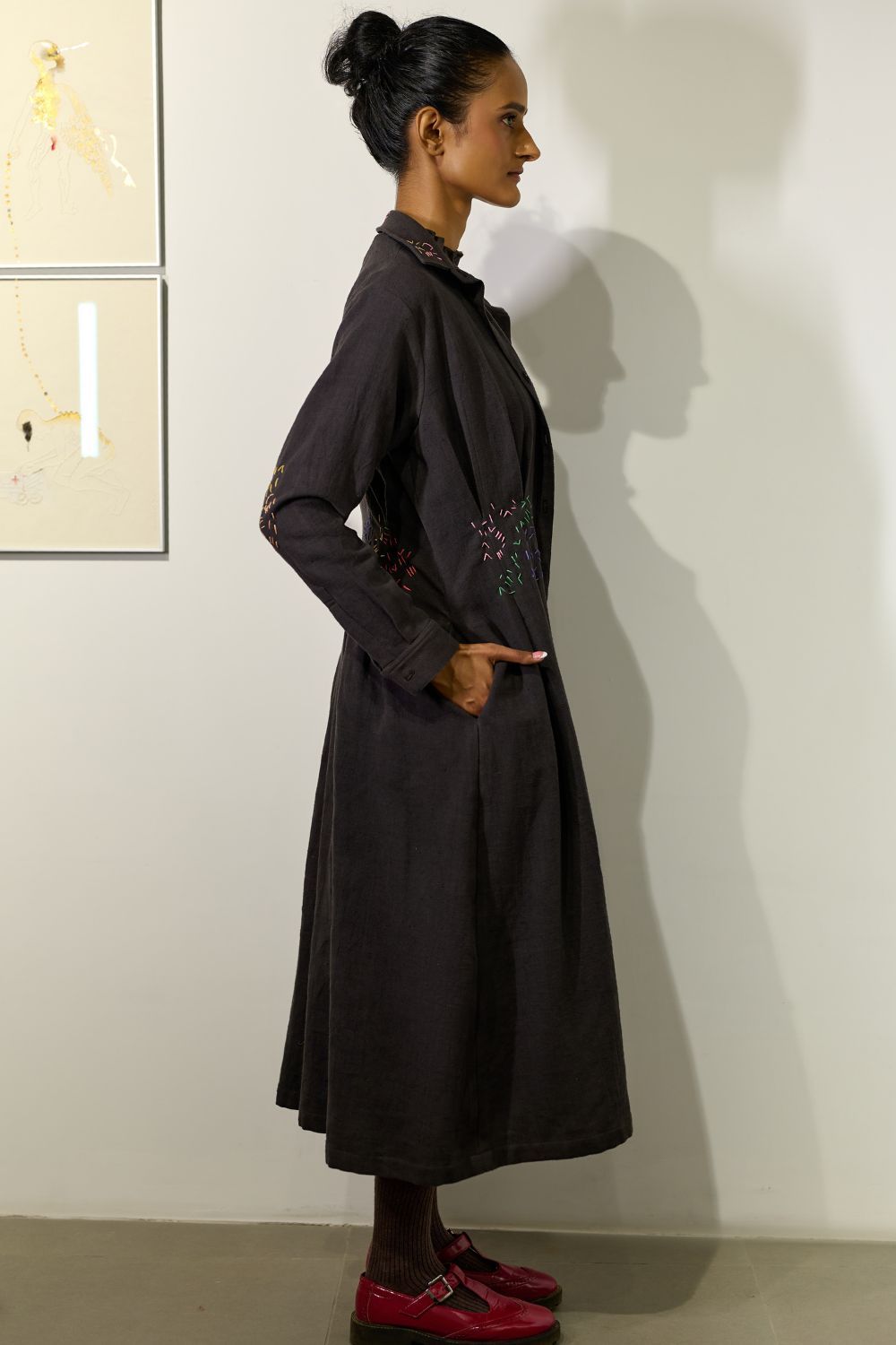 CECILE EMBROIDERED DRESS