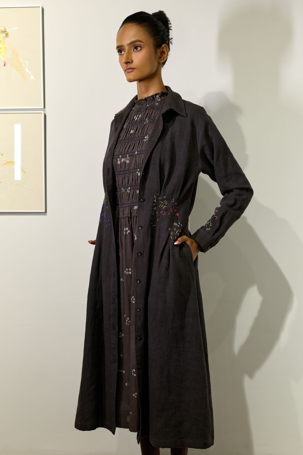 CECILE EMBROIDERED DRESS